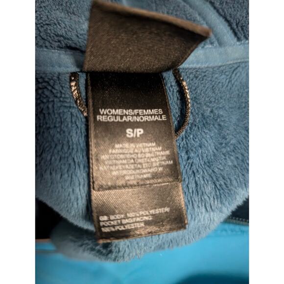 The North Face Womens S Neon Blue Softshell Jacket Full Zip Mock Neck Casual - Picture 6 of 8